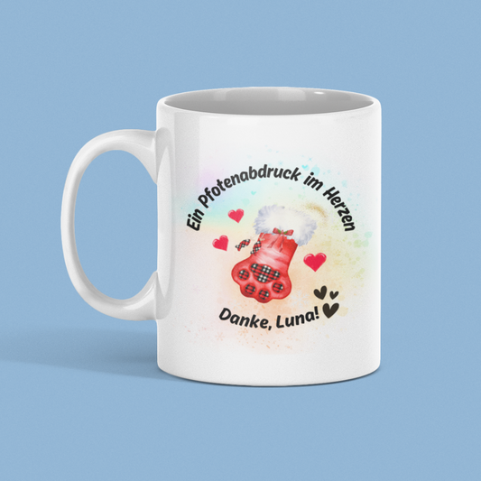 Personalized Ceramic Coffee Mug - Christmas Design (330mL / 11oz)