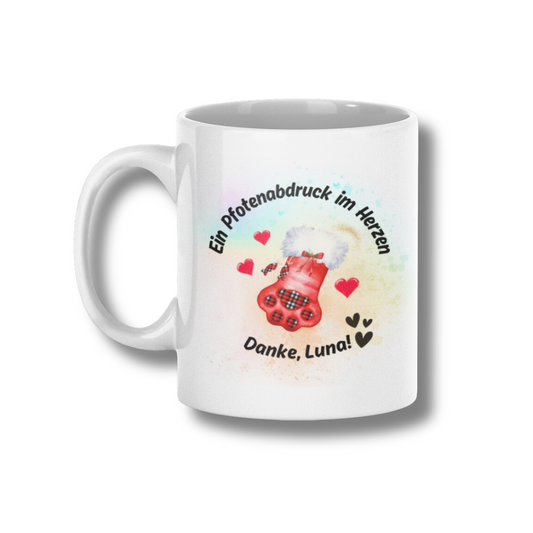 Personalized Ceramic Coffee Mug - Christmas Design (330mL / 11oz)