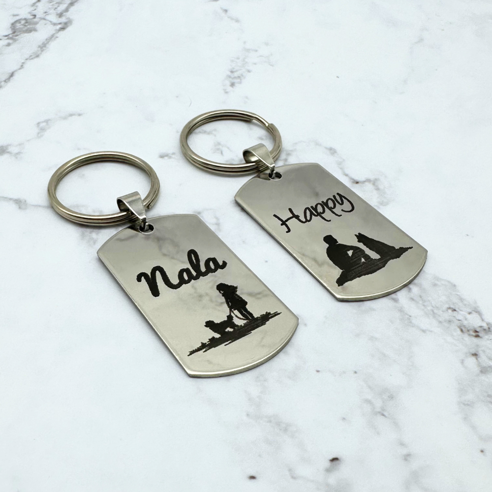 Shield Shaped Stainless Steel Pet Tag - Custom Engraved Name Tag for Dogs