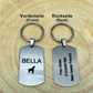 Shield Shaped Stainless Steel Pet Tag - Custom Engraved Name Tag for Dogs and Cats