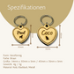 Heart-Shaped Wood Pet Tag with Engraving for Dogs and Cats