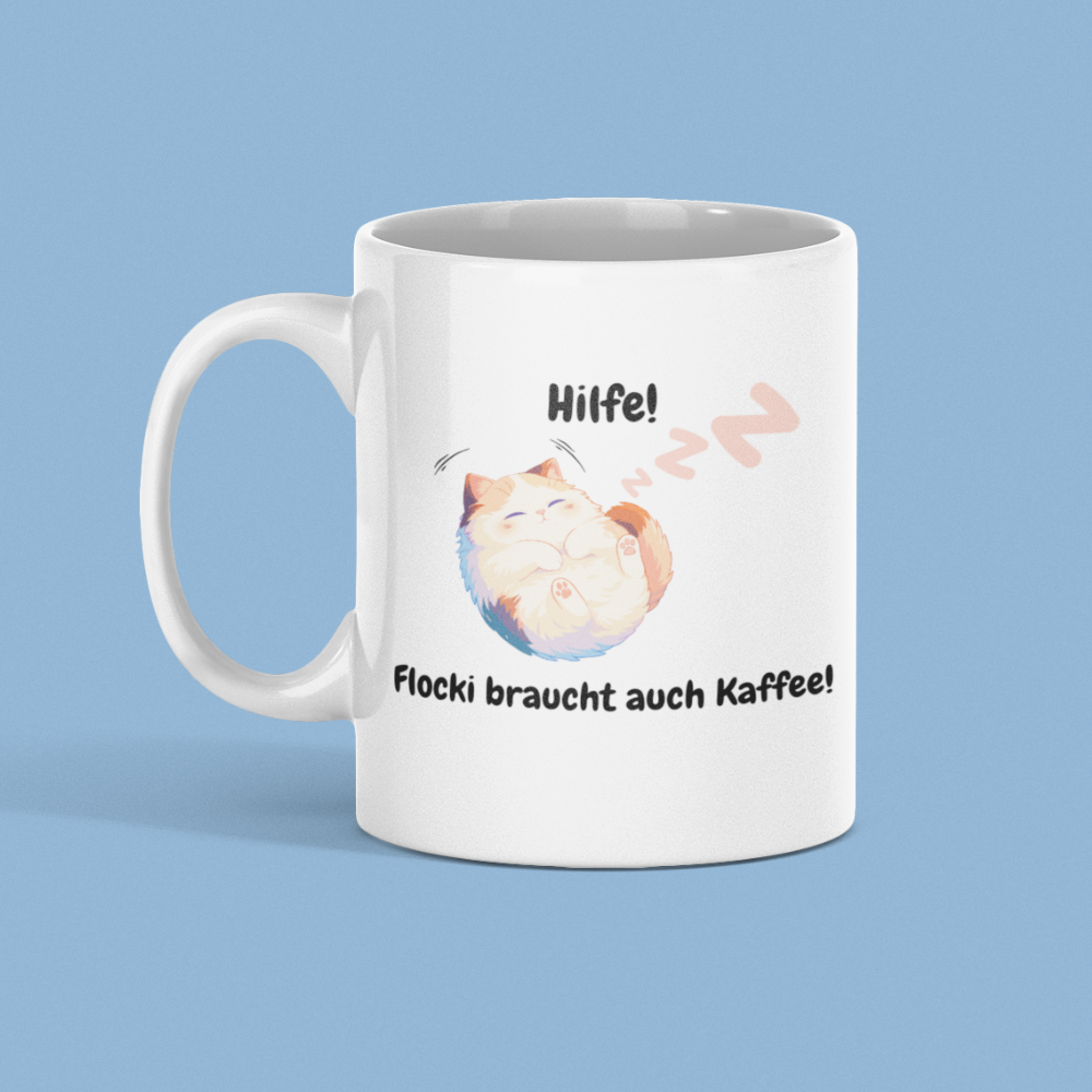 Personalisierte Keramik Kaffeetasse - Schlafendes-Haustier-Design (330mL / 11oz)