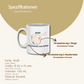 Personalisierte Keramik Kaffeetasse - Schlafendes-Haustier-Design (330mL / 11oz)